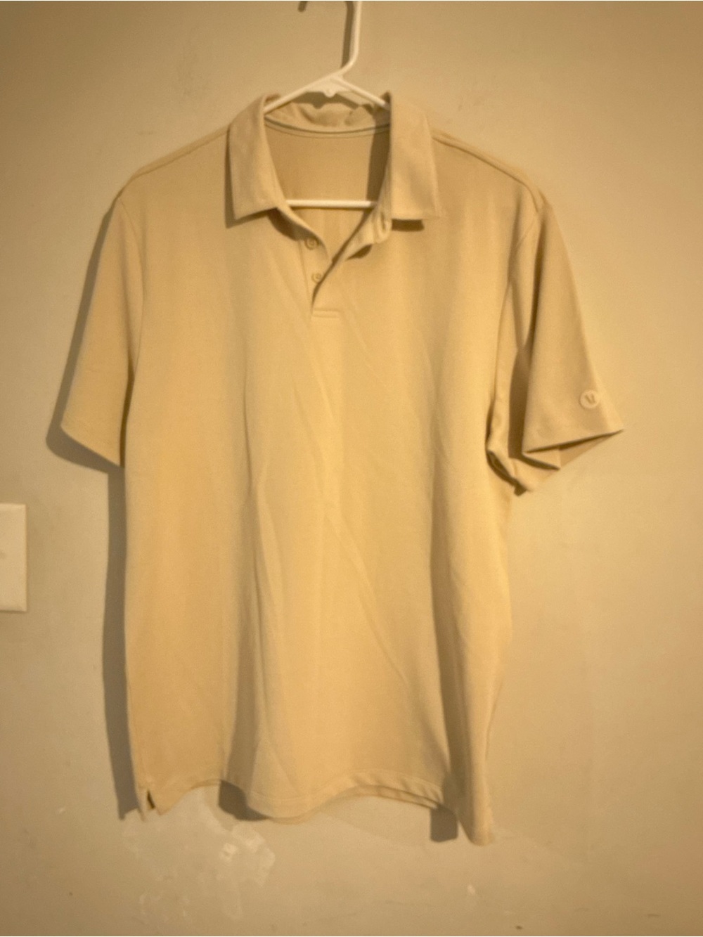 Vuori Men's Polo Shirt in Beige
